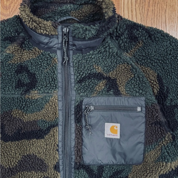 Carhartt WIP Woodland Camo Sherpa Jacket - Picture 2 of 11